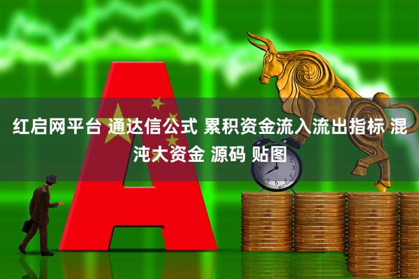 红启网平台 通达信公式 累积资金流入流出指标 混沌大资金 源码 贴图